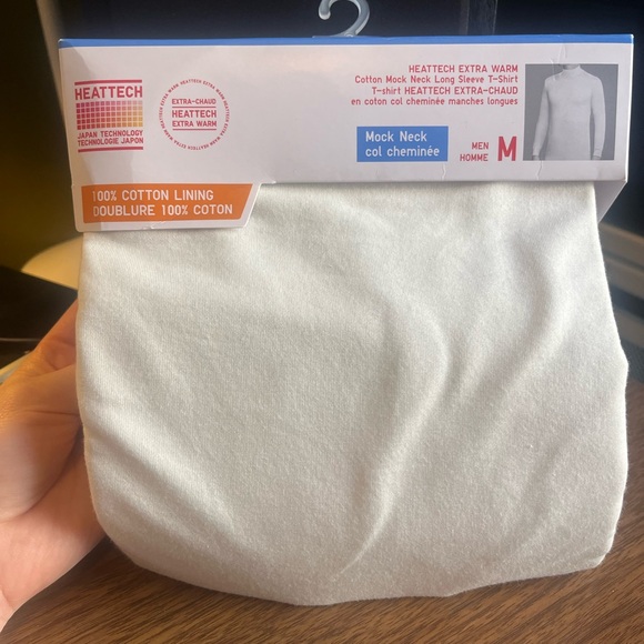 Men's White Turtleneck Sweater - Picture 2 of 3